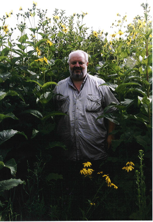 Al Standing With Cup Plants